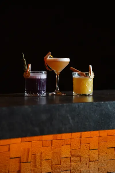 Cocktails from Ālaya’s bar